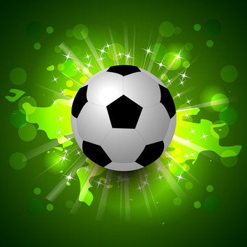 Grunge soccer/football ball background