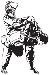 Fototapeta premium Judo fight