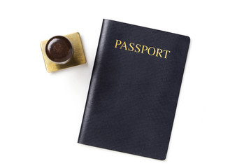Passport with stamp