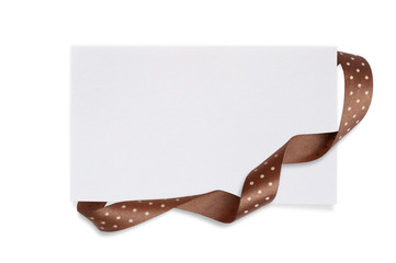 Paper Card & Red Bow