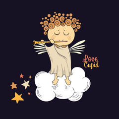 Angel playing the flute