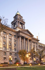 Railway company headquarters building in Belgrade. Serbia