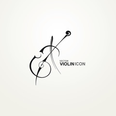 Naklejka premium violin