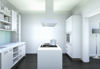 Fototapeta na wymiar modern Kitchen Interior Design