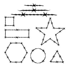 silhouette of the barbwire tattoo