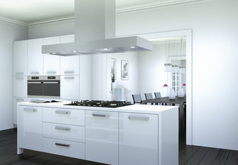 Fototapeta premium modern Kitchen Interior Design