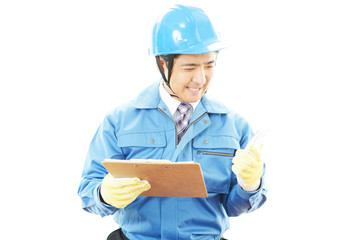 仕事に励む労働者