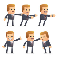 set of advisor character in different poses