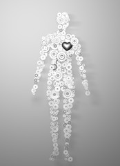 Obraz premium 歯車人間