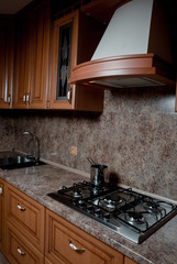 modern kitchen interior in the new home