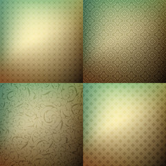 Set of smooth backgrounds with seamless textures