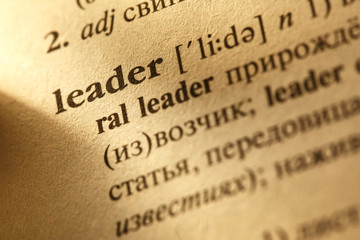 Leader translation from English into Russian