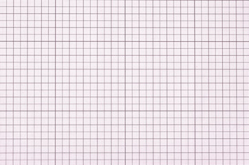 Old violet graph paper square grid background.