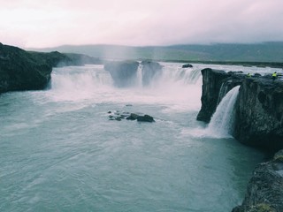 Godafoss waterfall, north Iceland