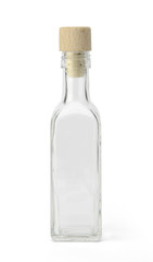 Empty bottle with cork cap