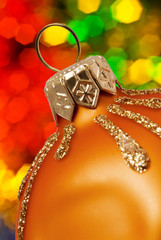 orange christmas ball