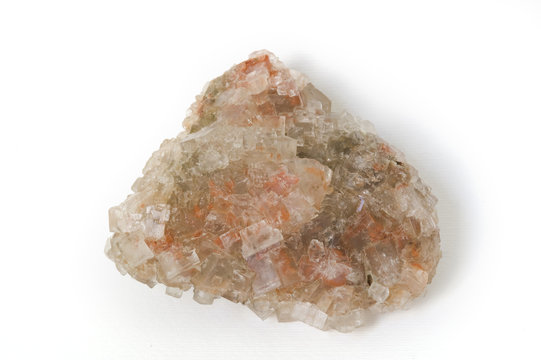 Rock salt (halite) from California. 12cm across.