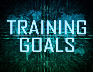 Naklejka na ściany i meble Training Goals