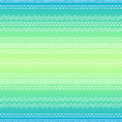 Hand drawn seamless tribal patter with gradient