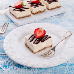 Strawberry Chocolate Cheesecake