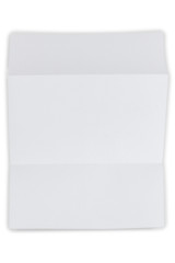 folded sheet on white