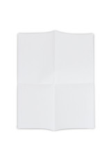 folded sheet on white