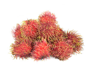 Rambutan - Tropical Fruits Rambutan on isolated background