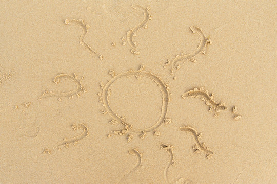 beach sand sun sign