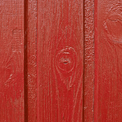 Painted wooden fence fragment