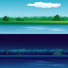 day and night landscapes