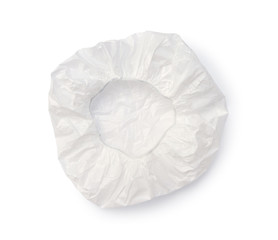Shower cap (with clipping path) isolated on white background