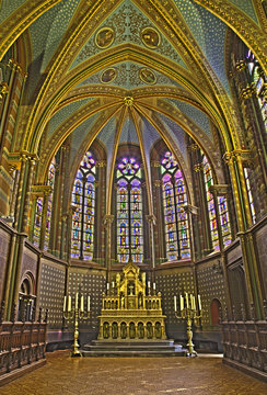 Brussels - presbytery of church Notre Dame de la Chapelle.