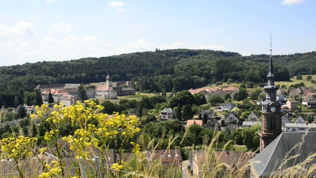 Bitche, Elsass, Frankreich, Panorama