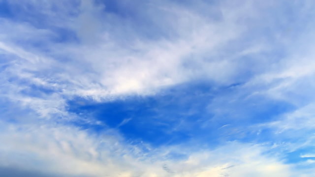 Blue sky , Time lapse