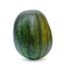fresh green watermelon isolated