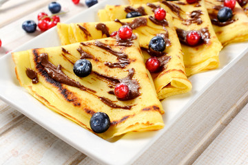 Dessert on the plate