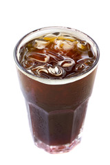 Ice black coffee , americano.