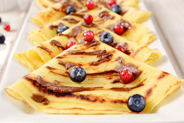 Chocolate and berry fruit