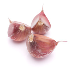Garlic clove isolated on white background cutout