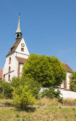 Fototapeta na wymiar Basel, Bettingen, St. Chrischona, Kirche, Hochzeiten, Schweiz