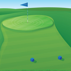 Golf Target Illustration