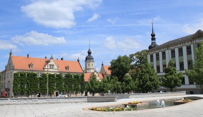 Fototapeta premium Marktplatz mit Rathaus in Riesa