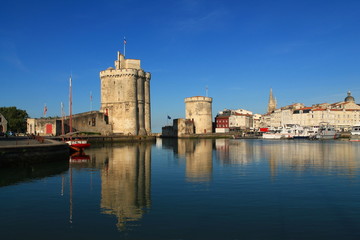 Fototapeta na wymiar Vieux port de La Rochelle, France