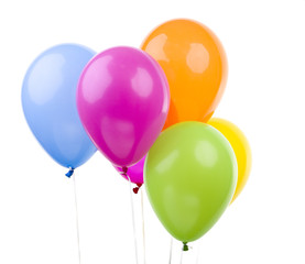 Colorful Balloons on White Background - 67095798
