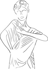 Silhouette of dancer