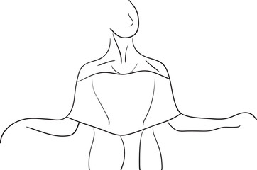 Silhouette of dancer