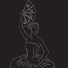 Silhouette of dancer