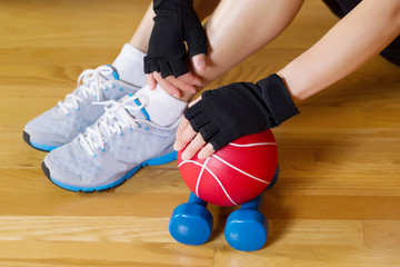 Fototapeta premium Resting at the Gym