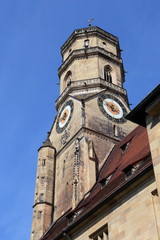 Stuttgart, Turm der Stiftskirche (2014)