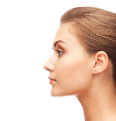 profile portrait of young woman